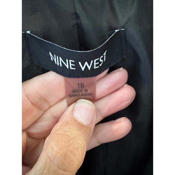 Nine West Black Blazer Women’s Size 16 Classic 2-Button Career Jacket Plus - Picture 4 of 4
